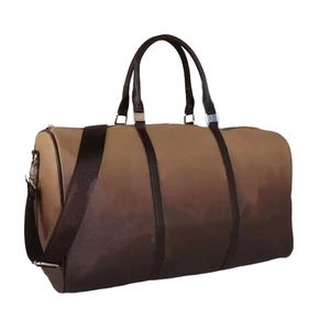 Klassische Designer-Allzweck-Tragetasche, 50 cm, großes Fassungsvermögen, Reisetaschen, Damen- und Herren-Leder-Canvas-Tragegepäck, berühmte Schultergurte, Seesack, Messenger-Tasche 080