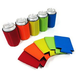 7olors drinkware alça de neoprene sublimação branca porta -copo em branco para 12 onças de lata mais fria transferência de calor tampa de cozinheiro diy para garrafas de água de cerveja