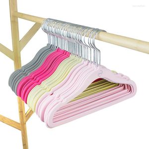 Cabides racks 10 pcs/lote 30 cm flocando para crianças não deslizam o armário de roupas infantis para bebês armazenamento