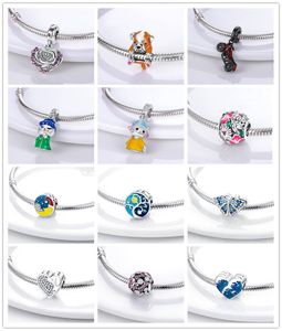 New s925 Sterling Silver Beaded Loose Beads Cat and Mouse Charm Original Fit Pandora Bracelet Charms Girls Accessories Fashion Pendants DIY Women Gift Jewelry