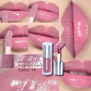 Lipgloss Beckisue Highlight Tint Glitter Sexy Feuchtigkeitsspendend, nicht klebend, langanhaltend, schnell filmend, flüssiger Lippenstift, Lippen, prallere Lippen