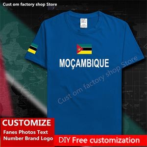 T-shirt in cotone Mozambico T-shirt in jersey personalizzata Fan fai-da-te Numero Marca High Street Fashion T-shirt casual allentata Hip Hop 220620