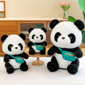 Novo Cartoon Criativo Panda Plagur Toy Doll ombro Bag Little Panda Dolls Infantil Fifra Filoso Presente