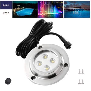 DC12V 10W IP68 Su geçirmez vapur LED Sualtı Işığı Yüzme Havuzu Işıkları için Açık Hava Aydınlatma Paslanmaz Çelik Kapak