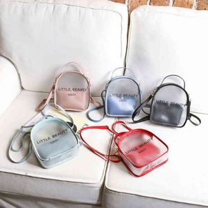 Mulheres Backpack Transparente Impermeável PVC Bolsa Bolsa Meninas Estudantes viajam Clear Saco barato Mochilas femininas Mochila J220620