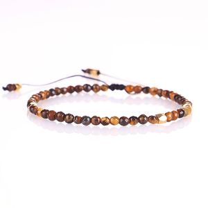 Braccialetti con ciondoli fatti a mano 3mm lapislazzuli naturali pietra rossa occhio di tigre perline per uomo donna YOGA Reiki preghiera pietre gioielli super sottilifascino