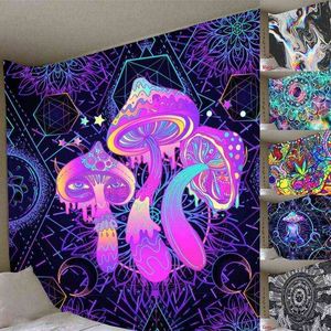 Illusionary Art Wall Carpet In Tapestry Household Bedside Table Decoration Cloth Hanging Tapiz s Room Decor J220804