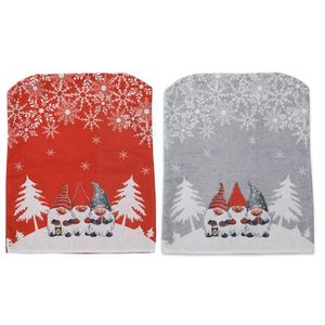 Chair Covers 47cm Christmas Printed Cover Gray Red Rooster Atmosphere Festival Restaurant Table Rudolph Decoration Home D6M8Chair