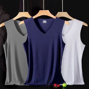 Hfyf Summer Cool Men kamizelki zbiorniki zbiornikowe bieliznę Mens Undershirt Przezroczyste koszule Męskie Body Shaper Bez rękawów bez bawełny 220527