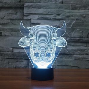 Bordslampor Kreativa produkter 3d LED-lampa som säljs färgad för sovrum akryl Touch Energy Sparande grossist