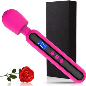 Sex Toy Massager Vibrator S For Woman Digital Wand Women AV LED O0YL