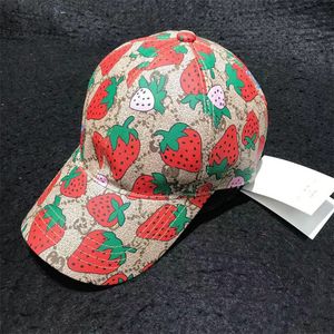 Bonés de beisebol de morango de alta qualidade, algodão, cacto, carta clássica, bonés de bola, chapéus de sol femininos, chapéus de sol ao ar livre, ajustável, boné snapback, viseira bonita para meninas 202289