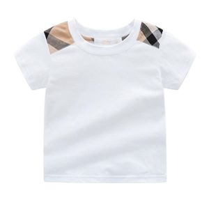 Ragazzi Ragazze Maniche Bambino T-shirt in cotone Abbigliamento estivo T-shirt corte T-shirt a righe per bambini Abiti carini per bambini 220607