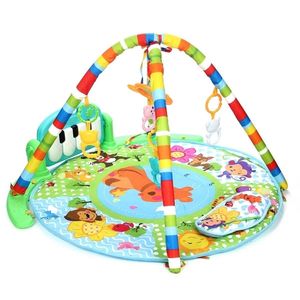 Oynat Mat Bebek Halı Müzik Bulmaca Mat Piyano Klavyesi Eğitim Raf Oyuncakları Oyuncaklar Infant Fitness Trawling Mat Hediye Çocuklar için Gym 210402