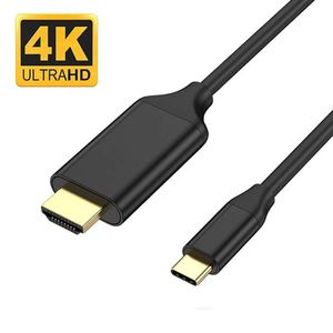 USB Tip C - HDTV Kablosu 4K 60Hz 1.8m - HD Bilgisayar Monitörü Kablolar Samsung için Adaptör