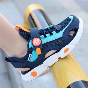 Children Sandals Boys Shoes Summer Frame Sports Hollow Boy s Fashion Breathable Non slip Beach shoes 220525