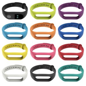 För Xiao Mi Mi Band 2 Sport Strap Watch Silicone Armband Wrist Wristbands Fit Xiaomi Mibands 2 Accessories Armband Miband Straps