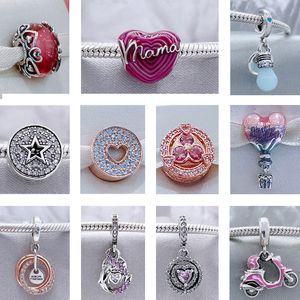 New 925 Sterling Silver Mom Beads for Original Pandora Charm Bracelet Family Tree Pendant Women Jewelry Gifts Creazione di gioielli fai-da-te