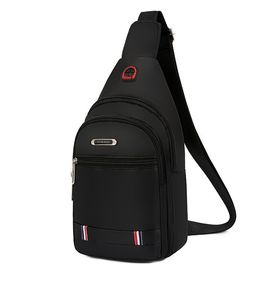 Bolsa de peito Men S Mensageiro de ombro de ombro Crossbody Crossbody impermeável e duro usando pano oxford Trendência do corpo cruzado 220627