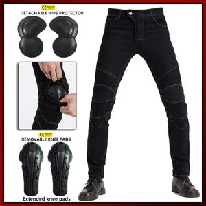 Motocyklowa odzież Design Pants Black Men Moto Dżinsy ochronne jazda na wycieczkach motocyklowych Motocross z białkiem