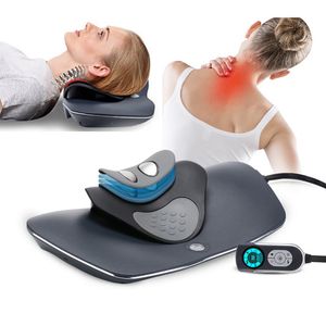 Aihogard Çok Fonksiyonlu Sağlık Gadgets Servikal Çekiş Cihazı Boyun Masaj Yastığı Shiatsu Masaj Masajı Elektrik Servikal Yastık Boyun Masajı