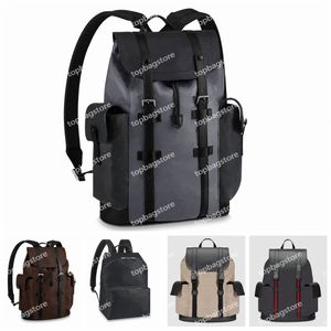 Men Sackepack Designer Christopher Backpacks en cuir High Quality Fashion Backpacks Style