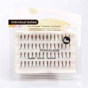 Mänskliga hår Individuella 10p Cluster Eyelash Flair Lång Black Claw Extensions Natural Lashes Beauty Tools