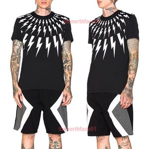 Designer de moda t camisa verão nova chegada geometria impressão manga curta preto branco dos homens alta qualidade algodão t tamanho S-2XL