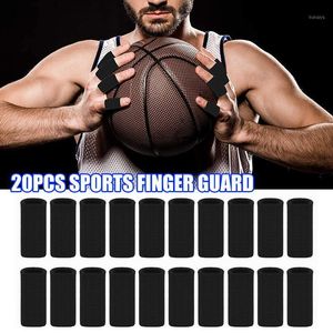 Großhandel 10/20 Stück Fingerärmel Protektoren Daumenstütze Unterstützung elastische Kompression für Sport Schwielen Arthritis X85 Zubehör