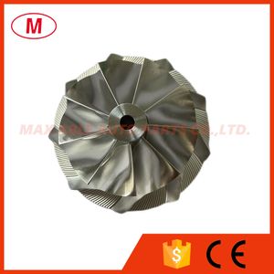 Custom 58.00/76.00mm 9+0 blades Reverse Turbocharger Turbo Billet compressor wheel/Aluminum 2618/Milling wheel for Cartridge/CHRA/Core