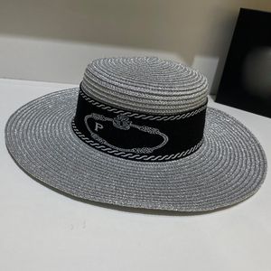 스트리트 플랫 밀짚 모자 여성 여름 빈티지 야외 태양 보호 디자이너 모자 솔리드 컬러 통기성 모자 붕대 와이드 브림 브랜드 모자