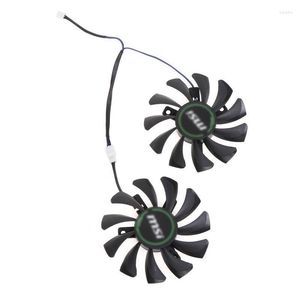 Ventole di raffreddamento 2Pcs 75MM HA8010H12F-Z Ventola VGA per scheda grafica MSI GeForce GTX 1650 SUPER VENTUS XS Raffreddamento 2Pin 12V 0.5A DropshipFans