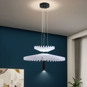 Designer Pendant Lamps Minimalist Creative Pleated Restaurant Chandelier Fantasy Children's Room Nordic Hanging Light Fixture