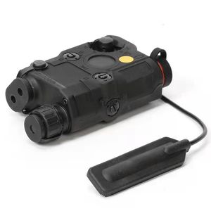 Taktisches Zubehör Airsoft AN/PEQ15 Red Dot Laser Weiße LED-Taschenlampe IR-Laser-Waffenlicht Passend für 20-mm-Schiene Jagdgewehr Teil Batteriefach