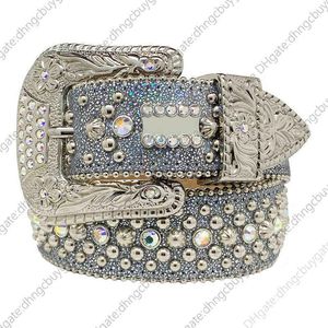 cinture per donna cintura di moda firmata per donna e uomo bb simon strass con strass luccicanti come regalo