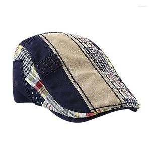 Berretti Berretto Piatto Per Uomo Berretti Da Guida Cappelli Sboy Berretto Cappello Cabbie Cotone Gatsby Patchwork Regolabile Ivy MenBerretti BerrettiBerretti Wend22