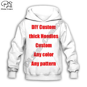 DIY Custom Autumn Gross Child Infil Baby Criano Caso Meninos Capuz 3D Capuz de Cartoon Prinha moletom Zipper Jaqueta Tshirt Girl Pant 220704