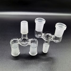 14.5mm 18.8mm Adattatore di vetro Doppia ciotola ACCESSORI ACCESSORI Due dimensioni Due taglie Desiderio Spaccitolo Adattatori smerigliati per opzioni Tubi d'acqua Bong