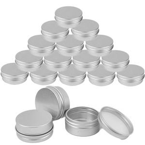 REFILLABLE ALUMINIUM TIN CANS LIP BALM CONTAINERS COSMETIC CREAM BAKKA BAKER RUND METAL BOX 5G 10G 15G 25G 30G 50G 60G 80G 100G 120G 120G