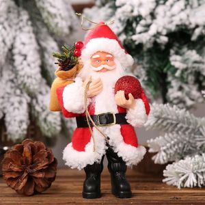 Figurine De Noël Père Noël achat en gros de Resin Santa Claus Doll Christmas Santa Claus Doll Holiday Figurine Collection Christmas Ornement Table cadeau Decoration271h