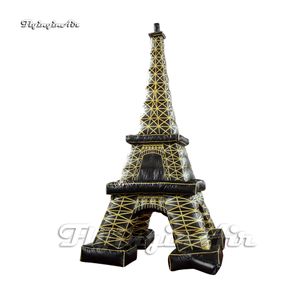 Duża nadmuchiwana replika Paris Eiffel Tower Replica 5m Air Blow Up Model architektury artystycznej na wydarzenie Outdoor Park