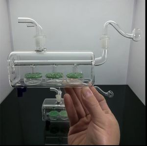 Mini pipa per narghilè in metallo colorato Classico tubo quadrato con filtro smerigliato bottiglia d'acqua in vetro muto