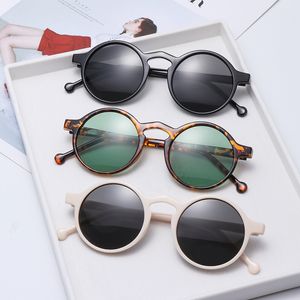 Summer UV400 Sunglasses Korean Style Retro Round Sun Glasses Brand Designer Small Frame Outdoor Hiking Driving Eyewear 220705