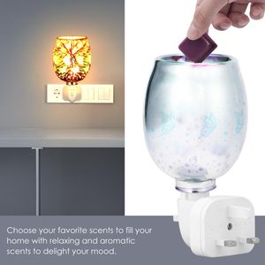 Doftlampor diffuser-wax smältvarnar peklampa Essential Electric Home Plug 3d Night-Light Censer AROMA LAMPFRANCE FRAGRANCEFRANC