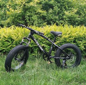 "snowmobile 4.0 Big Wide Thick Tire Mountain Bike Absorption Double Disc Brake Integrated Wheel Beach Road