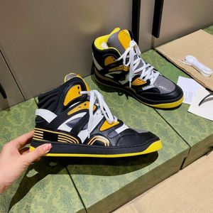 Designer di lusso Donna Uomo Scarpe Basket Sneakers alte Colore a contrasto Maglia alla caviglia Ispessimento Scarpe sportive Moda Confortevole 35-45