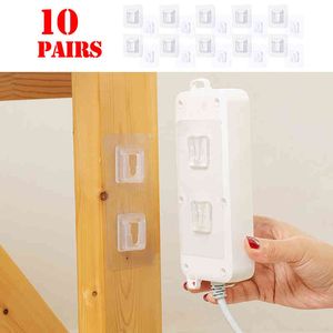 Double-sided Adhesive Wall Hooks Hanger Strong Transparent Suction Cup Sucker Storage Holder for Kitchen Bathroo