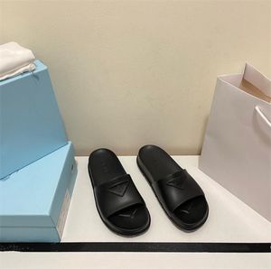 2024 Quality Men Slipper Women Sandals Designer Classic Slippers Real Leather Slides Platform Flats Shoes Size 35-42