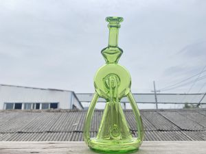 Yeşil cam nargile petrol kulesi Bong, 14mm ortak fabrika doğrudan satış siparişe hoş geldiniz