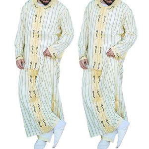 Рамаданское мусульманское платье Abayas Dubai повседневная кафтан халат этнической одежды исламские костюмы с длинным рукавом. Подарки с длинным рукавом для мужских
